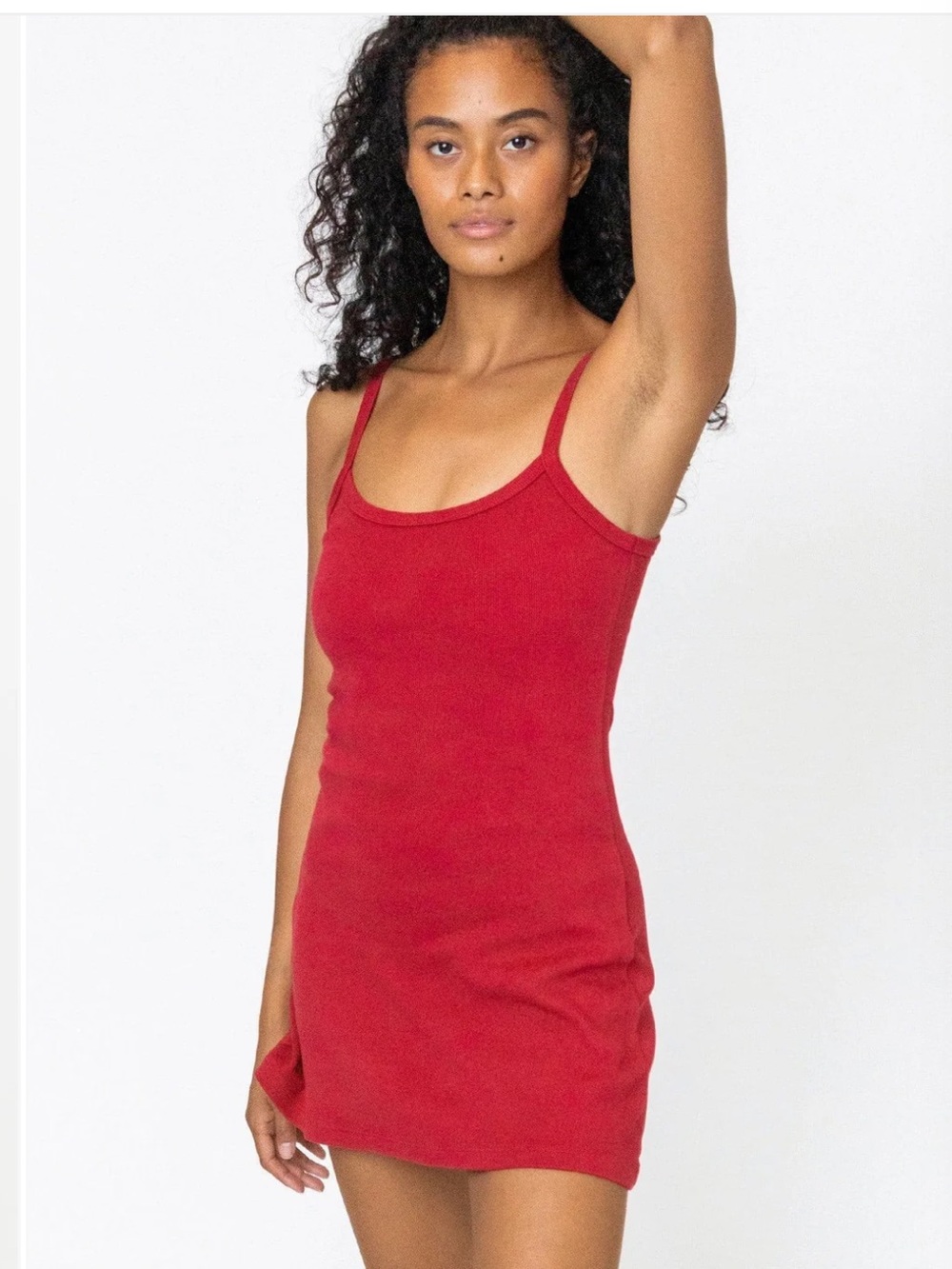 Los Angeles Apparel Cherry Red Mini Tank Dress